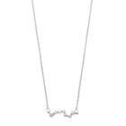 Lc Lauren Conrad Runway Collection Cubic Zirconia Star Bar Necklace, Women's, Silver