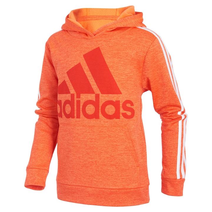Boys 4-7x Adidas Classic Hooded Pullover, Size: 7x, Drk Orange