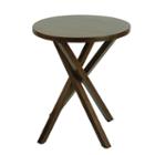 Casual Home Criss Cross End Table, Brown