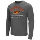 Men's Campus Heritage Oklahoma State Cowboys Wordmark Long-sleeve Tee, Size: Xl, Dark Grey