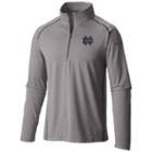 Men's Columbia Notre Dame Fighting Irish Tuk Mountain Performance Pullover, Size: Small, Light Grey