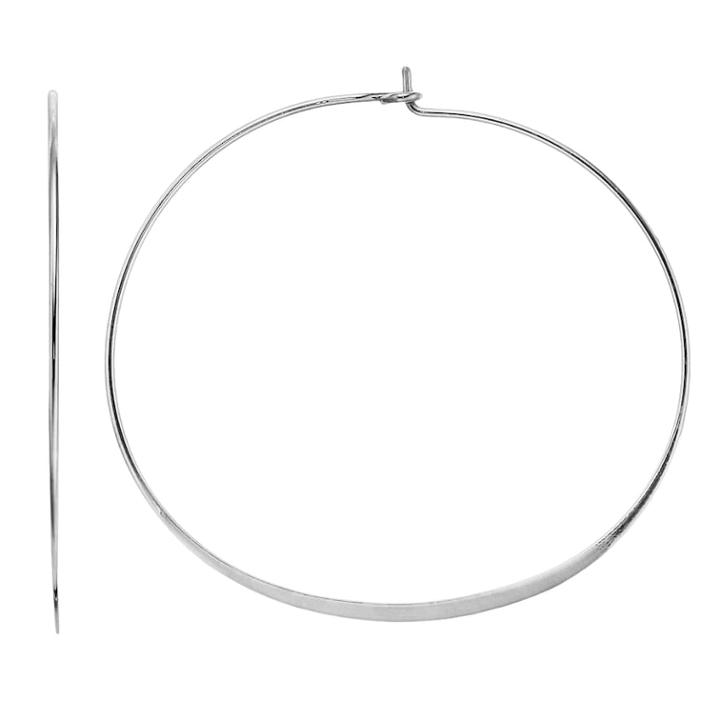 Simply Vera Vera Wang Threader Hoop Earrings, Women's, Black