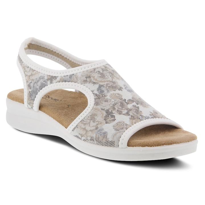Flexus By Spring Step Nyaman Women's Sandals, Size: 39, White