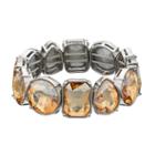 Simply Vera Vera Wang Brown Geometric Stone Stretch Bracelet, Women's, Lt Brown