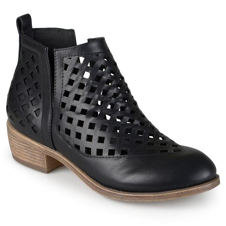 Journee Collection Kat Women's Ankle Boots, Girl's, Size: 8, Black