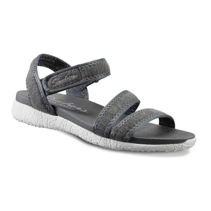 Skechers Cali Microburst Women's Sandals, Size: 8, Med Grey
