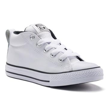 Kid's Converse Chuck Taylor All Star Street Mid Shoes, Size: 12, White