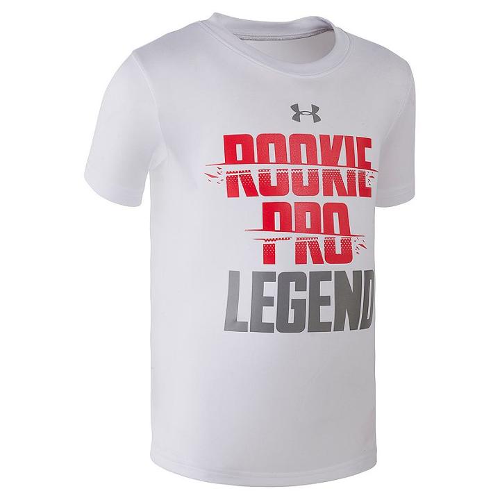 Boys 4-7 Under Armour Rookie Pro Legend Tee, Size: 7, White