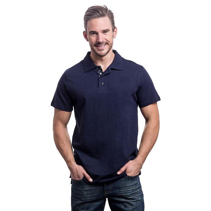 Men's Lee Classic-fit American Flag Polo, Size: Xxl, Blue (navy)