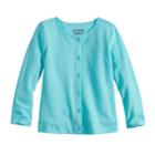 Baby Girl Jumping Beans&reg; Button-up Cardigan Sweater, Size: 18 Months, Med Blue