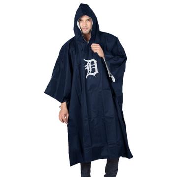 Adult Northwest Detroit Tigers Deluxe Poncho, Adult Unisex, Blue (navy)