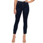 Women's Gloria Vanderbilt Amanda Snap-hem Skinny Ankle Jeans, Size: 6, Med Blue