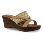 Tuscany By Easy Street Rachele Women's Wedge Sandals, Size: Medium (6.5), Natural