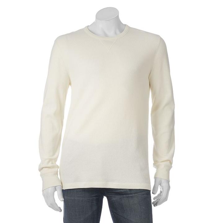 Men's Sonoma Goods For Life&trade; Solid Thermal Tee, Size: Xl, White Oth