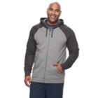 Big & Tall Tek Gear&reg; Regular-fit Ultrasoft Fleece Full-zip Hoodie, Men's, Size: Xxl Tall, Dark Grey