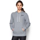 Women's Under Armour Favorite French Terry Hoodie, Size: Medium, Dark Grey