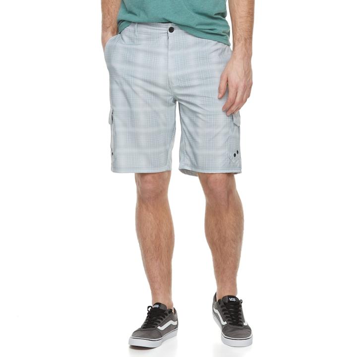Men's Ocean Current Fender Cargo Shorts, Size: 40, Med Grey