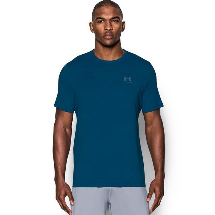 Men's Under Armour Chest Lockup Tee, Size: Large, Blue (navy)