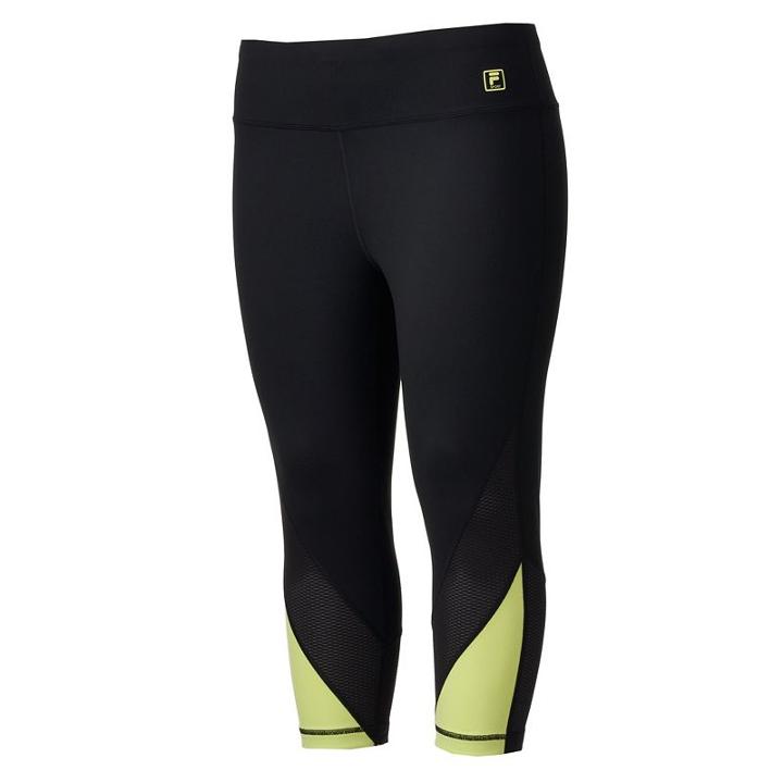 Plus Size Fila Sport&reg; Workout Crop Leggings, Women's, Size: 1xl, Brt Green
