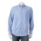 Men's Croft & Barrow&reg; Classic-fit Checked Stretch Button-down Shirt, Size: Xl, Dark Grey