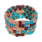 Mudd&reg; Mosaic Glass Bead Stretch Bracelet, Women's, Multicolor