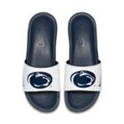 Men's Nike Penn State Nittany Lions Benassi Slide Sandals, Size: 9, White Oth