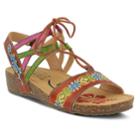 L'artiste By Spring Step Loma Women's Ghillie Sandals, Size: 40, Beige