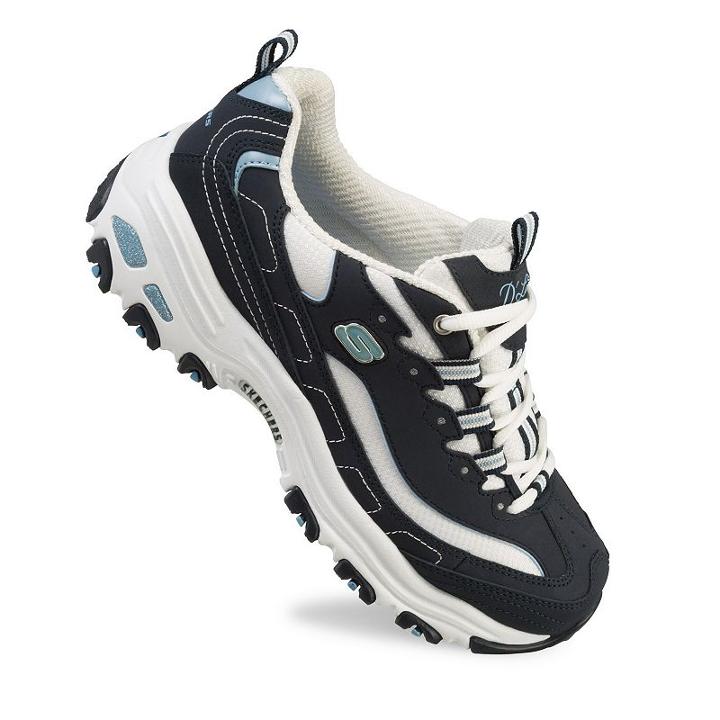 Skechers D'lites Biggest Fan Women's Athletic Shoes, Size: 5.5, Med Blue