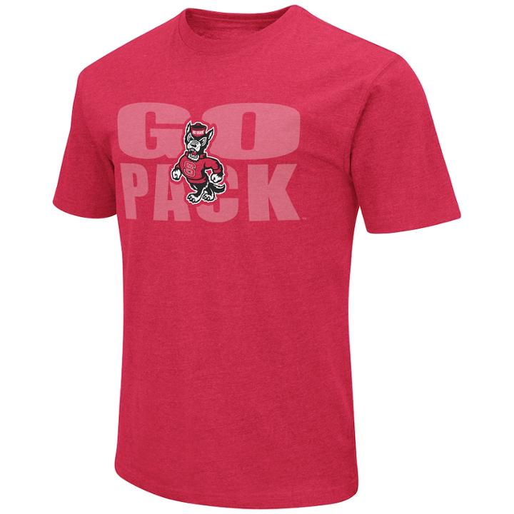 Men's North Carolina State Wolfpack Motto Tee, Size: Small, Med Red
