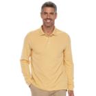 Men's Croft & Barrow&reg; Classic-fit Stretch Pique Polo, Size: Medium, Yellow