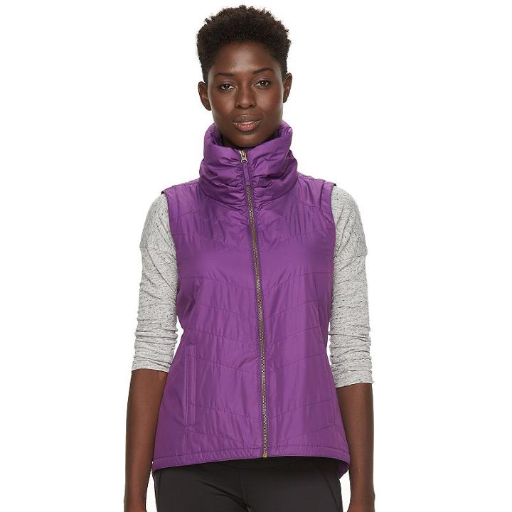 Women's Columbia Melting Mogul Fleece-lined Vest, Size: Large, Purple Oth