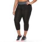 Plus Size Tek Gear&reg; Colorblock Crop Leggings, Women's, Size: 2xl, Black
