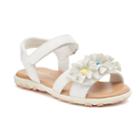 Jumping Beans&reg; Toddler Girls' Flower Sandals, Size: 10 T, White