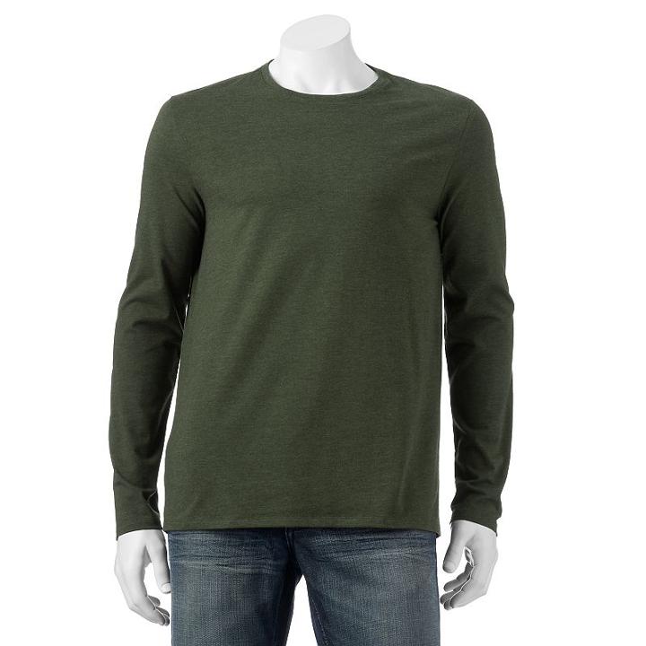 Men's Apt. 9&reg; Modern-fit Core Solid Tee, Size: Small, Green