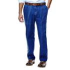 Big & Tall Haggar&reg; Work To Weekend&reg; Classic-fit Pleated Denim Pants, Men's, Size: 60x30, Blue