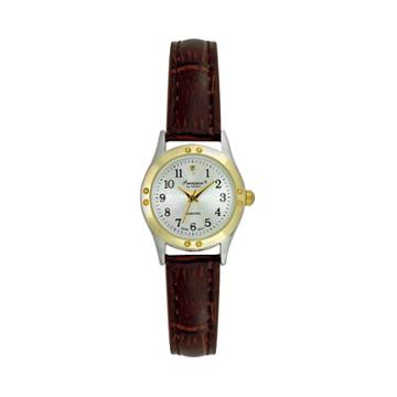 Precision By Gruen Women's Diamond Watch, Brown