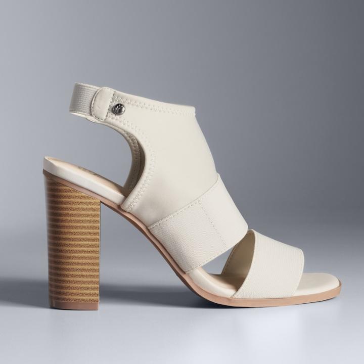 Simply Vera Vera Wang Candle Women's High Heel Sandals, Size: 6, Med Grey