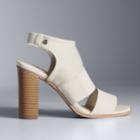 Simply Vera Vera Wang Candle Women's High Heel Sandals, Size: 6, Med Grey