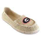 Women's Campus Cruzerz Georgia Bulldogs Sparkle Cabo Slip-on Shoes, Size: 8, Beig/green (beig/khaki)