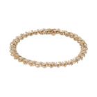 10k Gold 1 Carat T.w. Diamond Tennis Bracelet, Women's, White