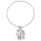 Napier White Flower Cluster Convertible Toggle Necklace, Women's