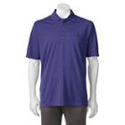 Men's Pebble Beach Classic-fit Textured Performance Golf Polo, Size: Medium, Blue