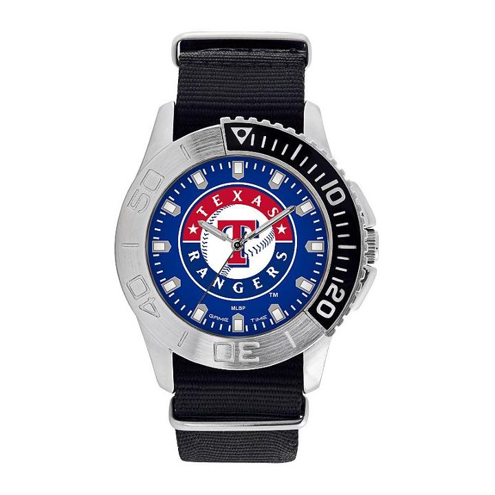 Men's Game Time Texas Rangers Starter Watch, Black