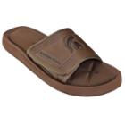 Adult Michigan State Spartans Memory Foam Slide Sandals, Size: Small, Brown