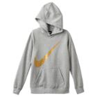 Girls 7-16 Nike Swoosh Graphic Hoodie, Girl's, Size: Medium, Grey Other
