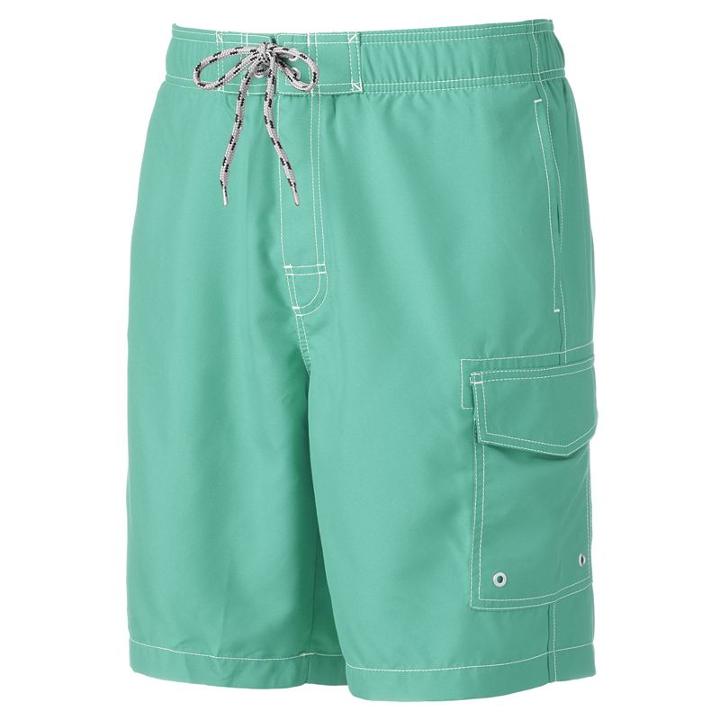 Big & Tall Sonoma Goods For Life&trade; Microfiber Swim Trunks, Men's, Size: 3xb, Lt Green
