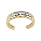 Diamond Accent 10k Gold Toe Ring, Women's, Multicolor
