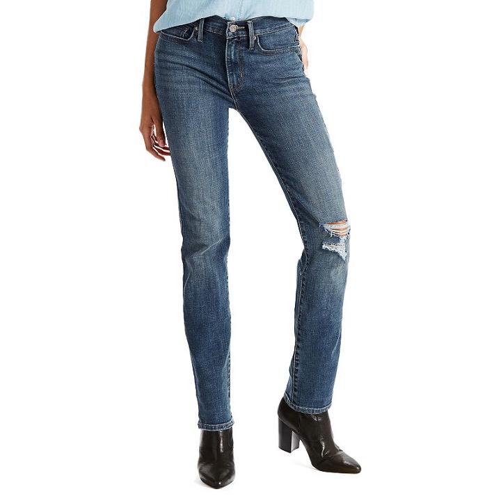 Women's Levi's&reg; Slimming Slim Jeans, Size: 12/31 Avg, Med Blue