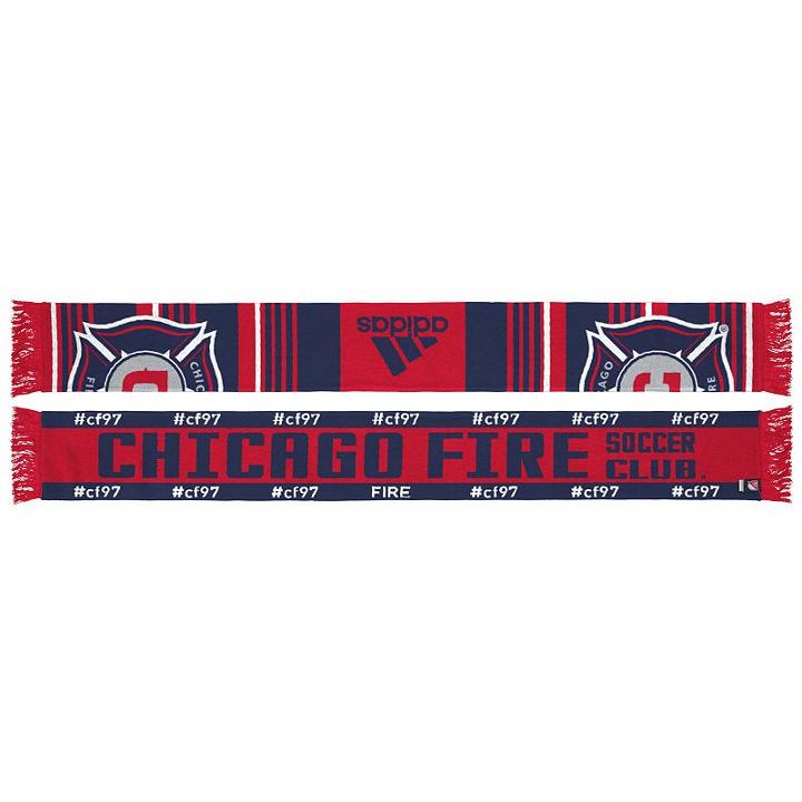 Adult Adidas Chicago Fire Team Slogan Scarf, Multicolor