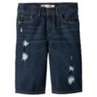 Boys 8-20 Levi's&reg; 505&trade; Distressed 5-pocket Denim Shorts, Boy's, Size: 18, Dark Blue